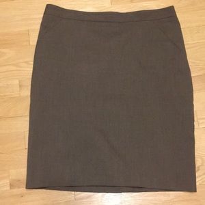 Ann Taylor brown pencil skirt